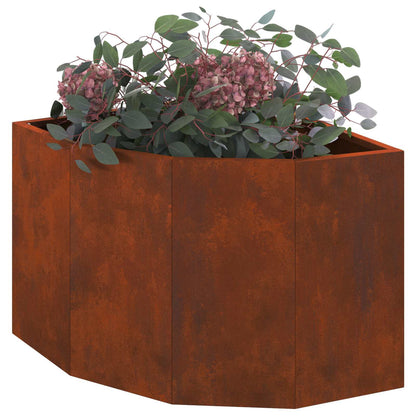 Hjørne Plante Rusten 45 x 45 x 35 cm Cortenstål