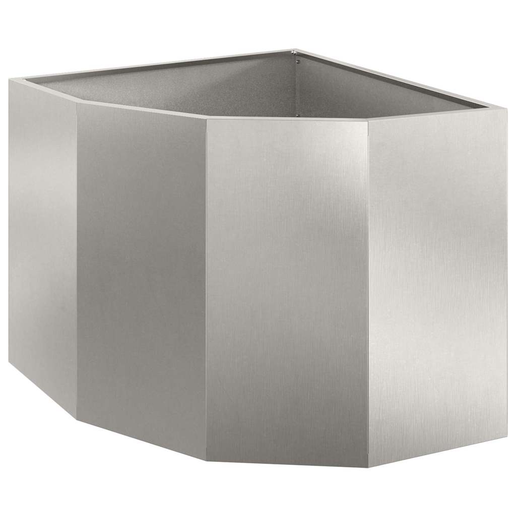 Hjørne Plante sølv 60 x 60 x 50 cm Rustfritt stål