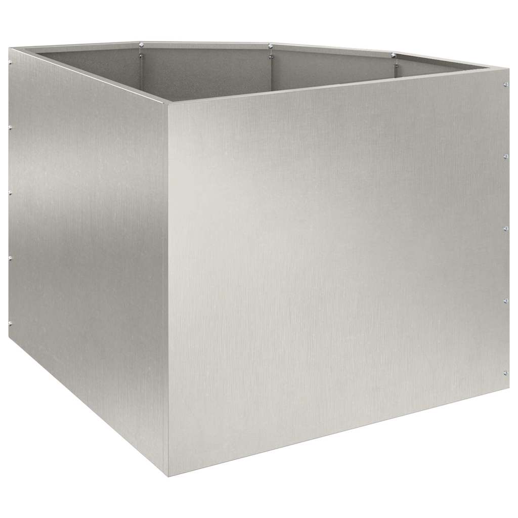 Hjørne Plante sølv 60 x 60 x 50 cm Rustfritt stål
