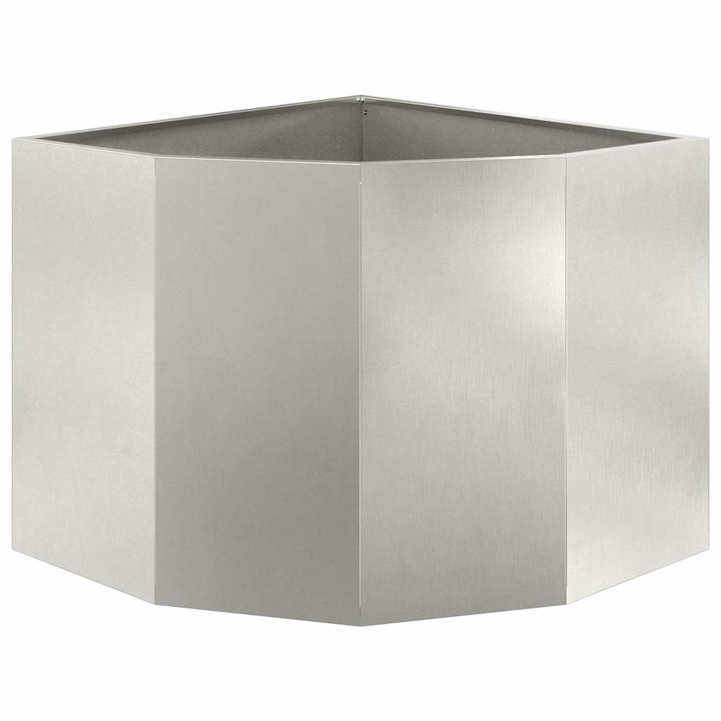 Hjørne Plante sølv 60 x 60 x 50 cm Rustfritt stål