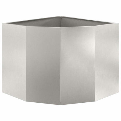 Hjørne Plante sølv 60 x 60 x 50 cm Rustfritt stål