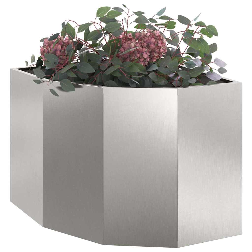 Hjørne Plante sølv 60 x 60 x 50 cm Rustfritt stål