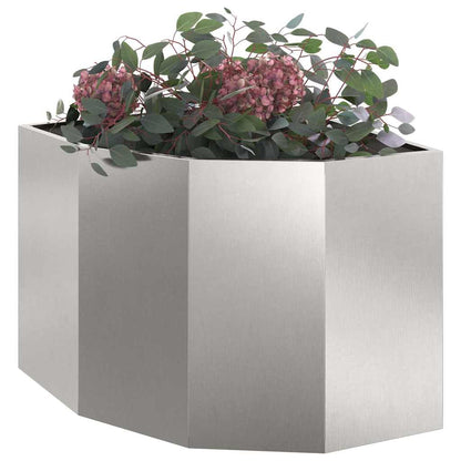 Hjørne Plante sølv 60 x 60 x 50 cm Rustfritt stål