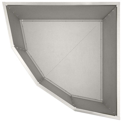 Hjørne Plante sølv 60 x 60 x 50 cm Rustfritt stål