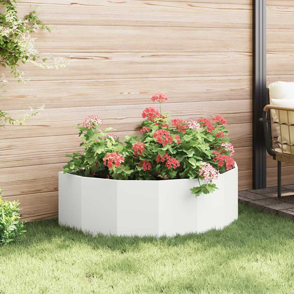 Plantekassed Hvit 120 x 60 x 35 cm Stål