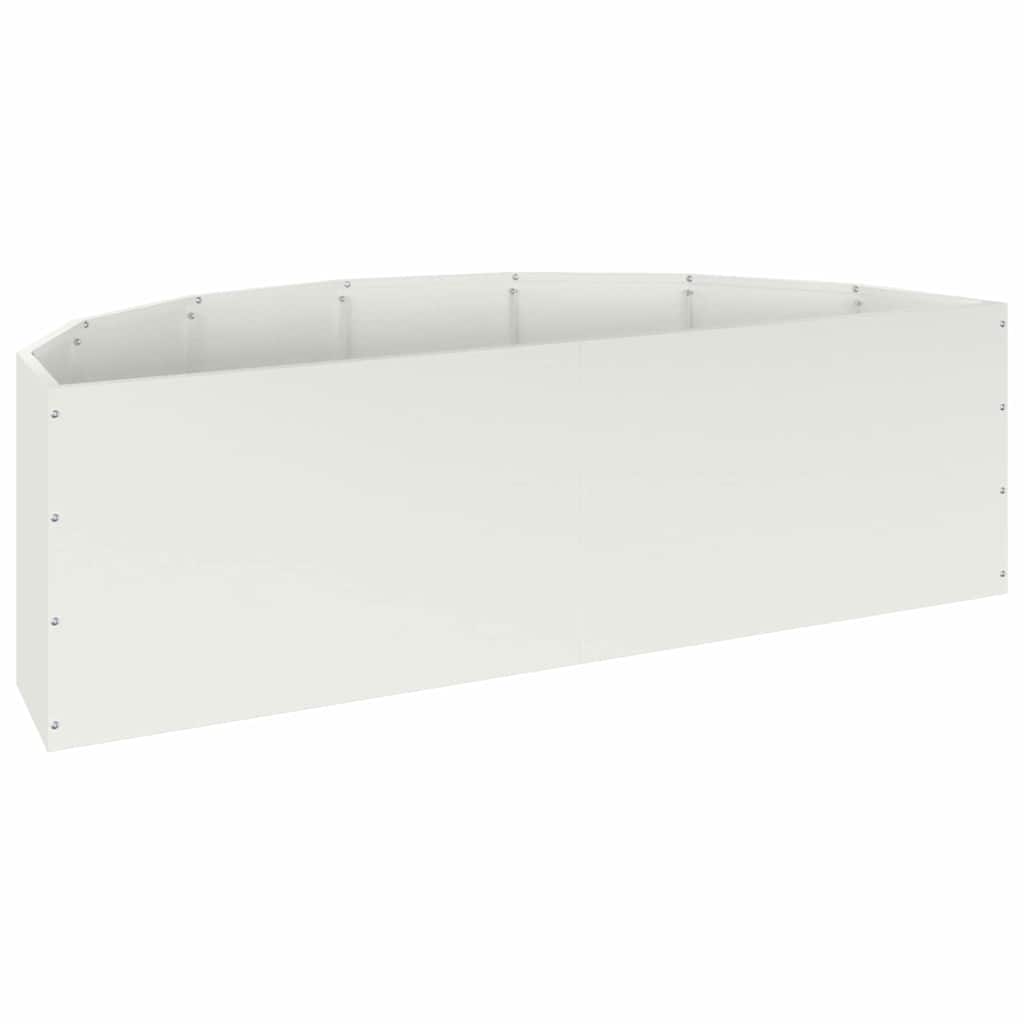 Plantekassed Hvit 120 x 60 x 35 cm Stål
