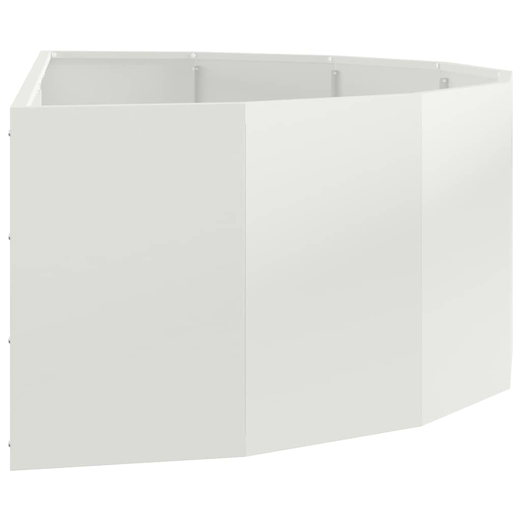 Plantekassed Hvit 120 x 60 x 35 cm Stål
