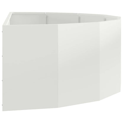 Plantekassed Hvit 120 x 60 x 35 cm Stål