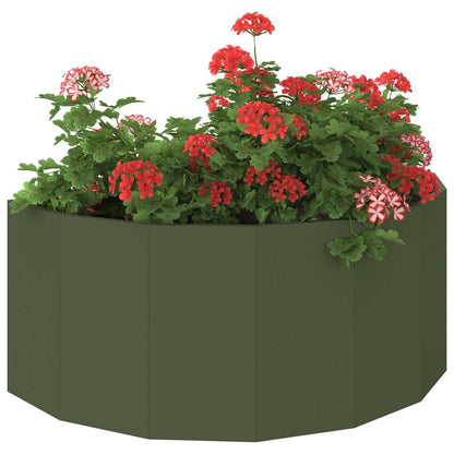 Plantekassed Olivengrønn 90 x 45 x 35 cm Stål