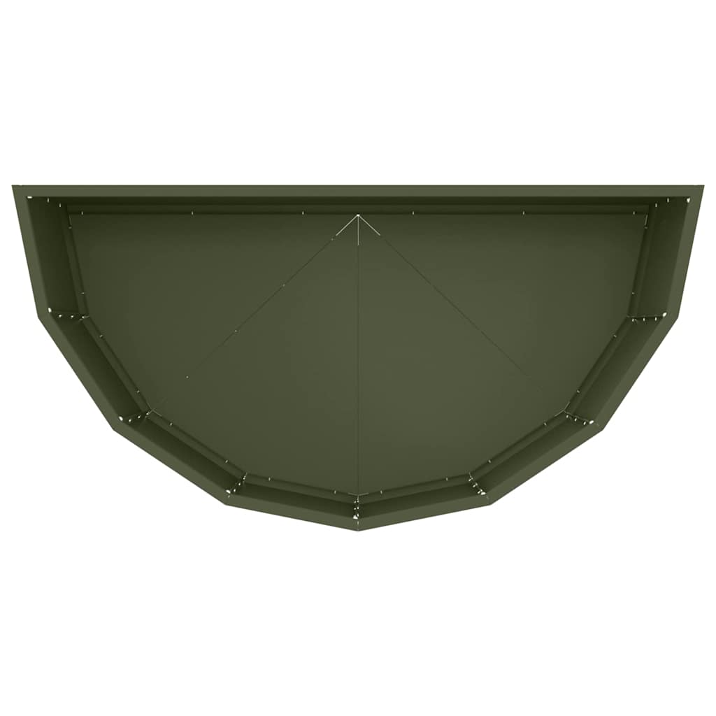 Plantekassed Olivengrønn 90 x 45 x 35 cm Stål