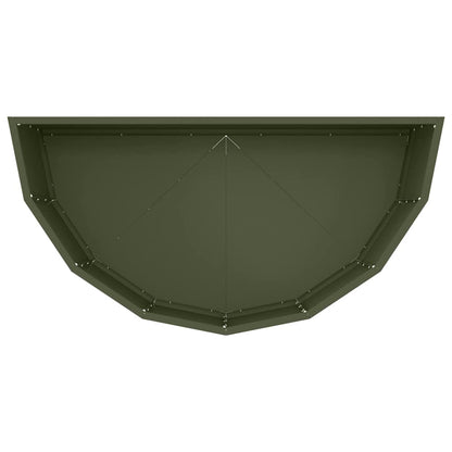 Plantekassed Olivengrønn 90 x 45 x 35 cm Stål