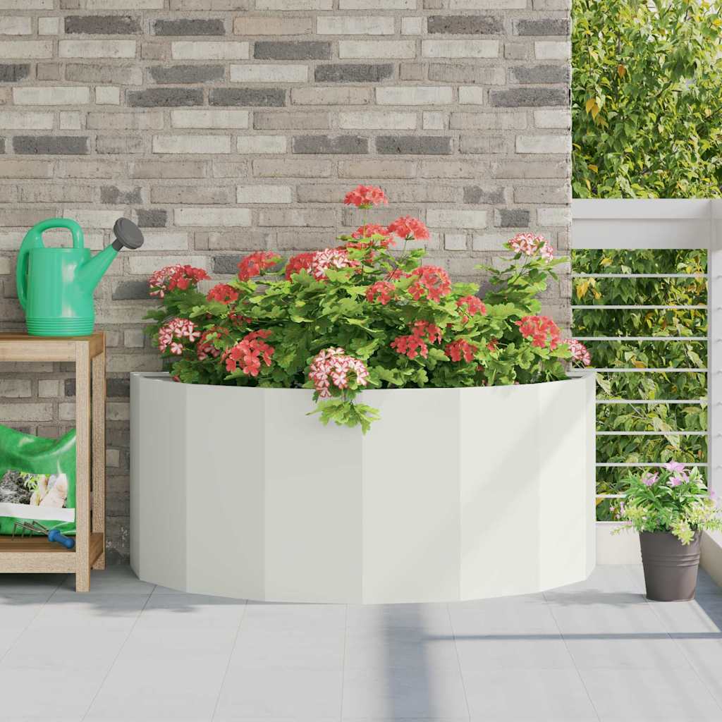 Plantekassed Hvit 120 x 60 x 50 cm Stål