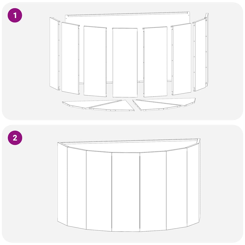 Plantekassed Svart 90 x 45 x 50 cm Stål