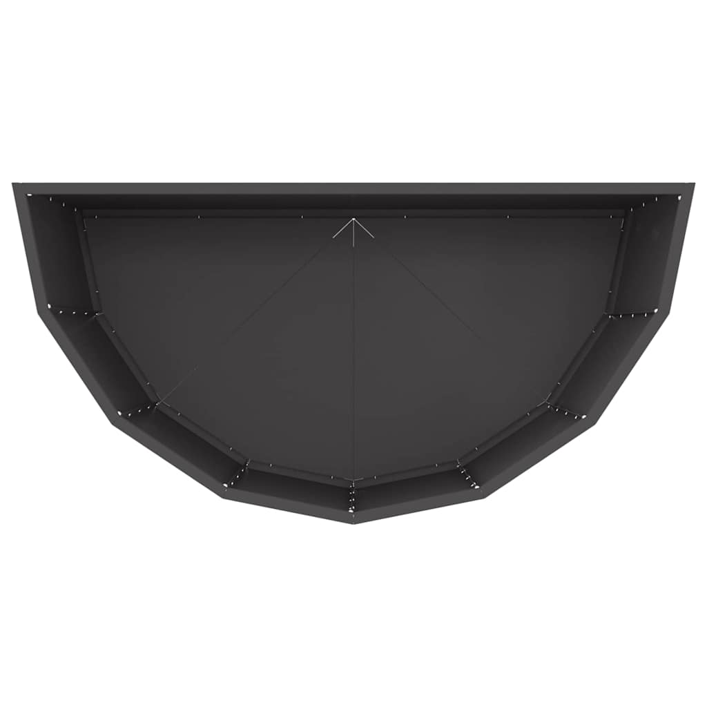 Plantekassed Svart 90 x 45 x 50 cm Stål