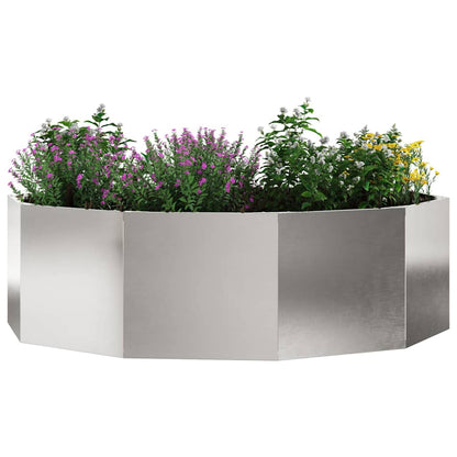 Plantekassed sølv 120 x 120 x 35 cm Rustfritt Stål