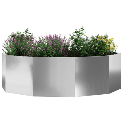 Plantekassed sølv 120 x 120 x 35 cm Galvanisert Stål