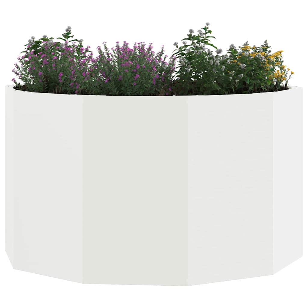 Plantekassed Hvit 90 x 90 x 50 cm Stål