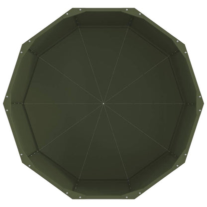 Plantekassed Olivengrønn 90 x 90 x 50 cm Stål