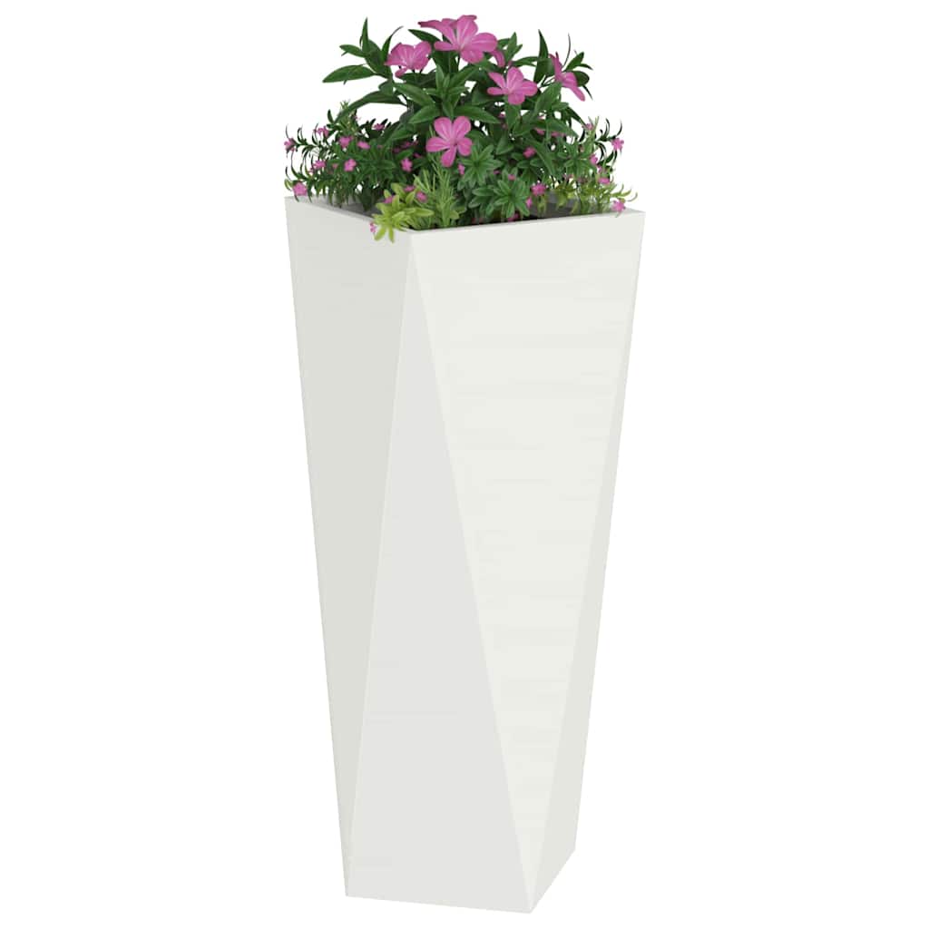 Plantekassed Hvit 30 x 30 x 75 cm Stål