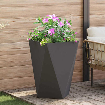 Plantekassed 2 pcs Svart 50 x 50 x 75 cm Stål