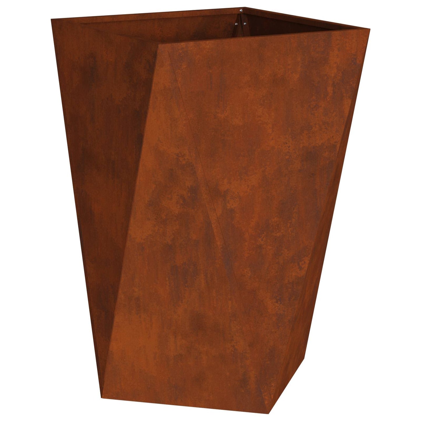 Plantekassed 2 pcs Rusten 50 x 50 x 75 cm Cortenstål