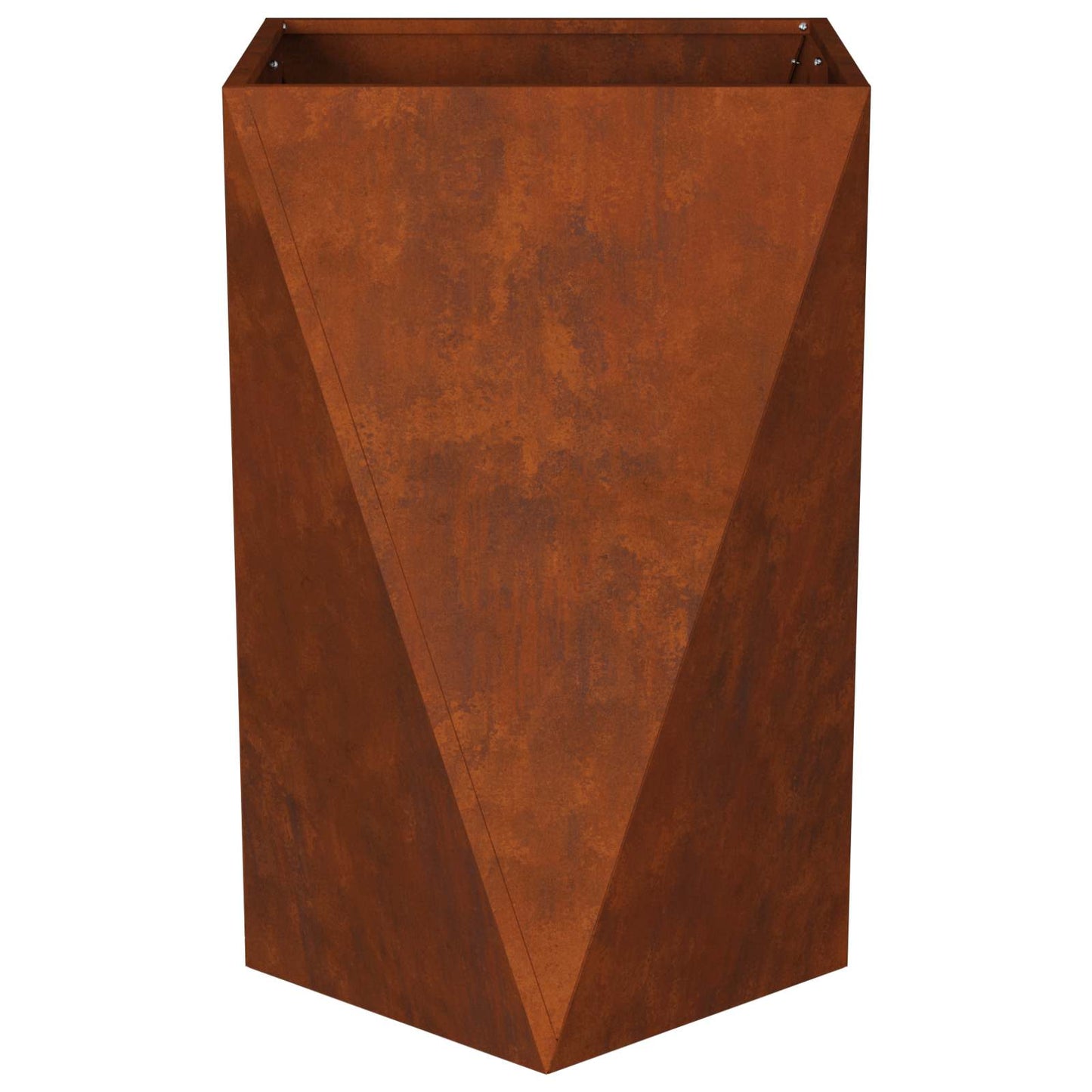 Plantekassed 2 pcs Rusten 50 x 50 x 75 cm Cortenstål