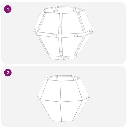 Plantekassed 2 pcs Svart 75 x 75 x 60 cm Stål