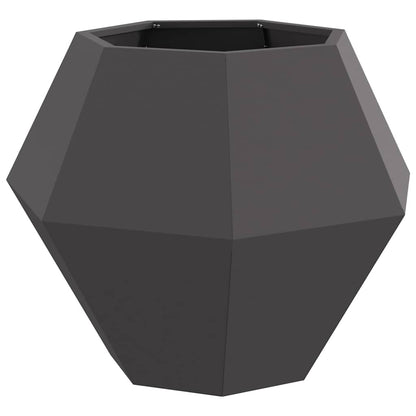 Plantekassed 2 pcs Svart 75 x 75 x 60 cm Stål