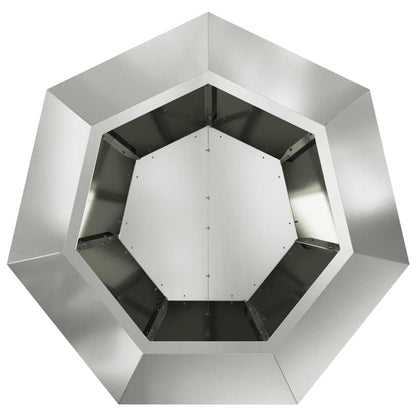 Plantekassed 2 pcs sølv 75 x 75 x 60 cm Galvanisert Stål