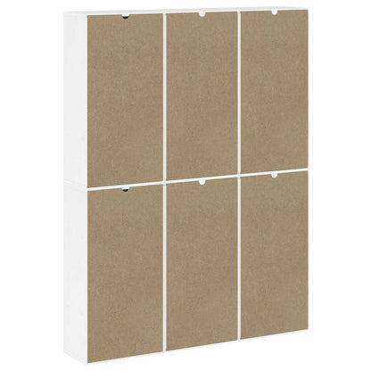 Skap Hvit 6 stk ODDA 40x24x79 cm heltre furu