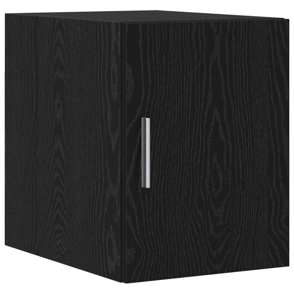 Skap Svart Eik 30x42.5x225 cm Ubehandlet tre