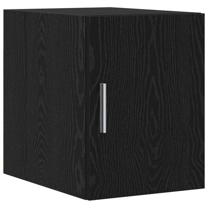 Skap Svart Eik 30x42.5x225 cm Ubehandlet tre
