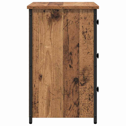 Nattbord Sengbord Gammelt Tre Metall