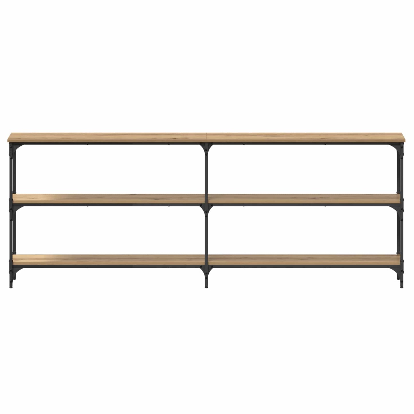 Avlastningsbord Konsollbord Artisan Eik 200 x 29 x 75 cm metall