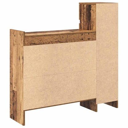 Sko Skap med dør Gammelt tre 100,5 x 28 x 100 cm Konstruert tre