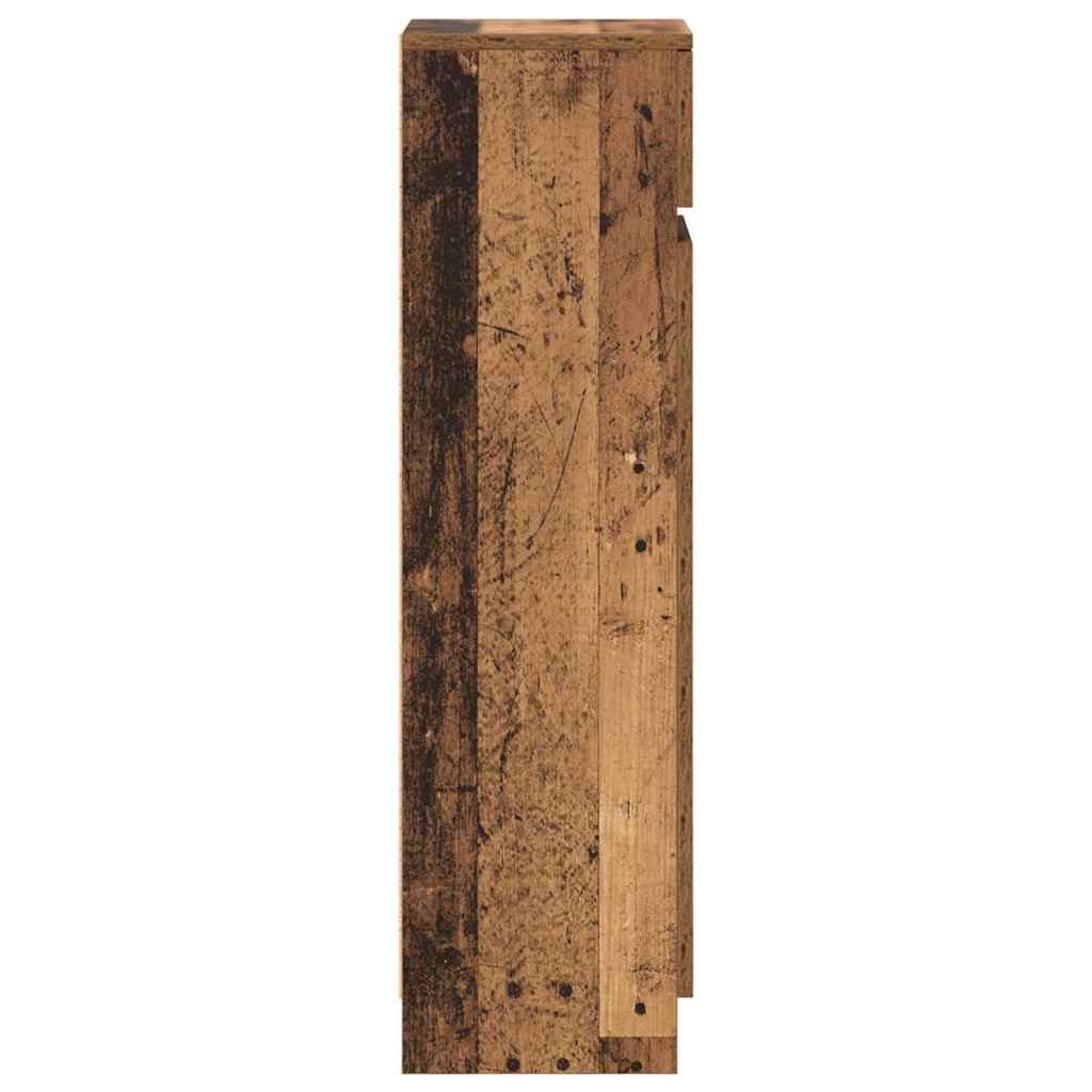 Sko Skap med dør Gammelt tre 100,5 x 28 x 100 cm Konstruert tre