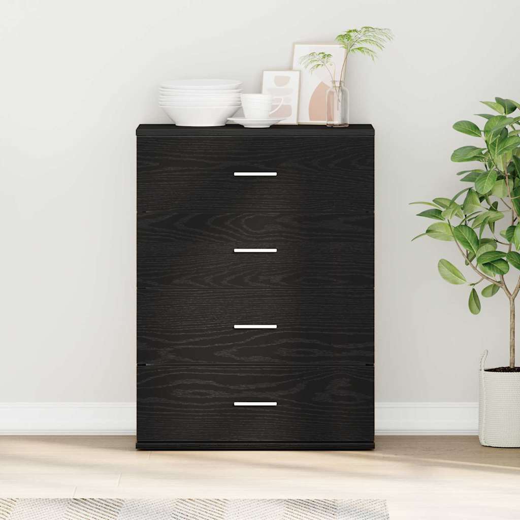 Kommode Svart Eik 60 x 39 x 80 cm