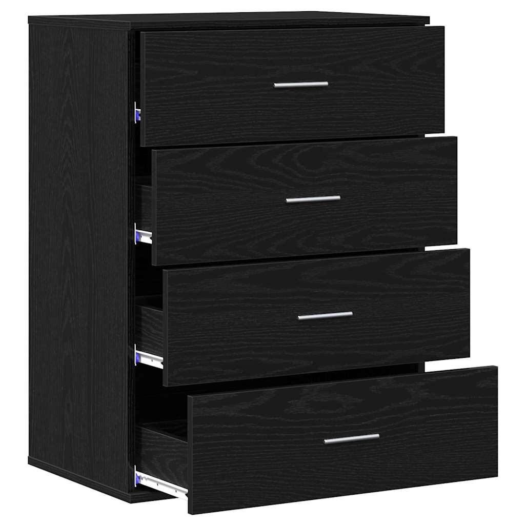 Kommode Svart Eik 60 x 39 x 80 cm