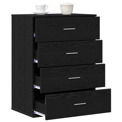 Kommode Svart Eik 60 x 39 x 80 cm