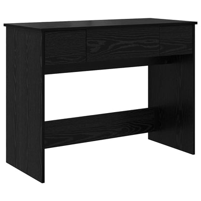 Sminkebord Svart Eik speil 100x45x76 cm