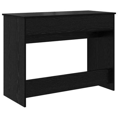 Sminkebord Svart Eik speil 100x45x76 cm