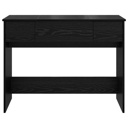 Sminkebord Svart Eik speil 100x45x76 cm