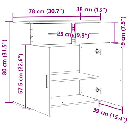 Skjenk Gammelt Tre 79 x 38 x 80 cm