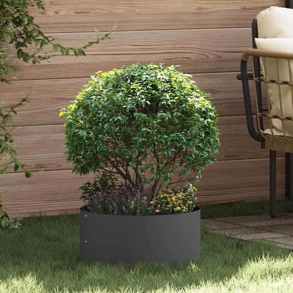 Plante ring 5 pcs Svart 40 x 40 x 20 cm Kaldvalsestål