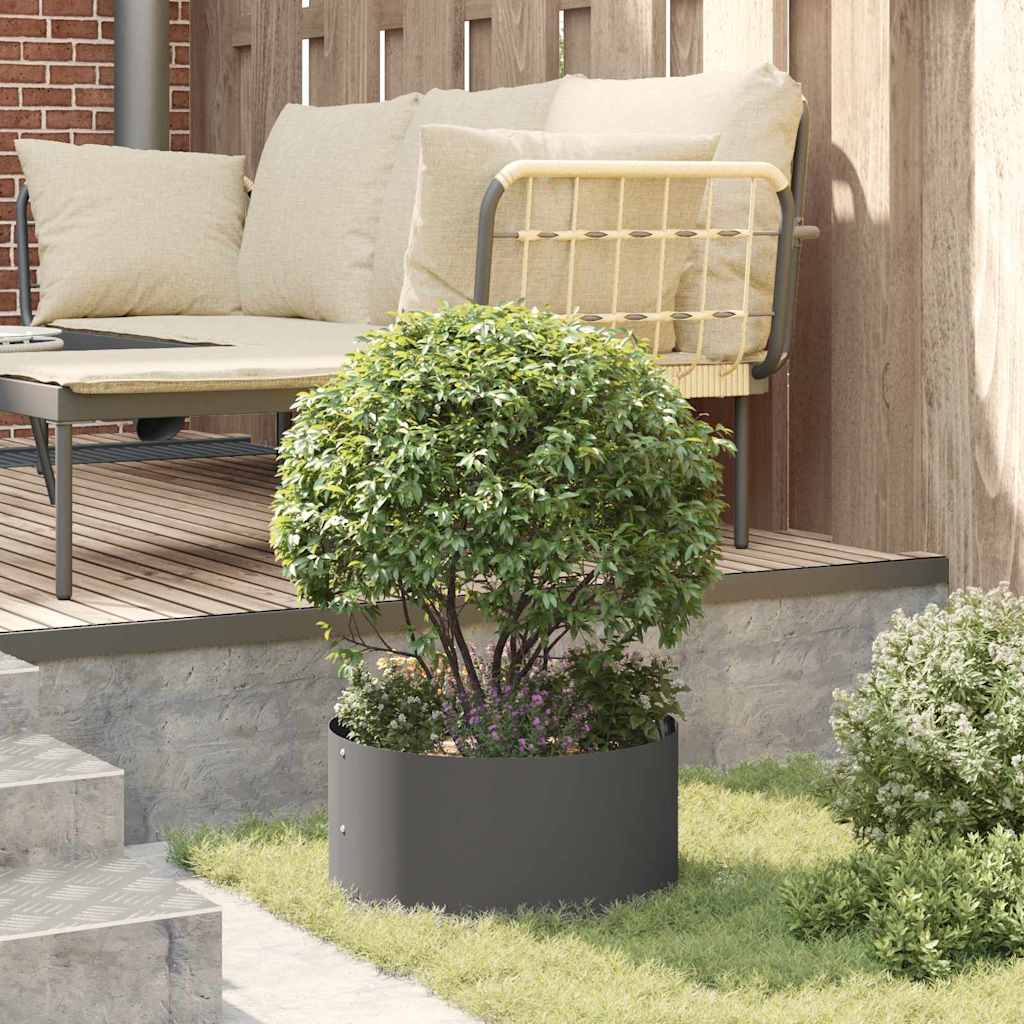 Plante ring 5 pcs Svart 40 x 40 x 20 cm Kaldvalsestål
