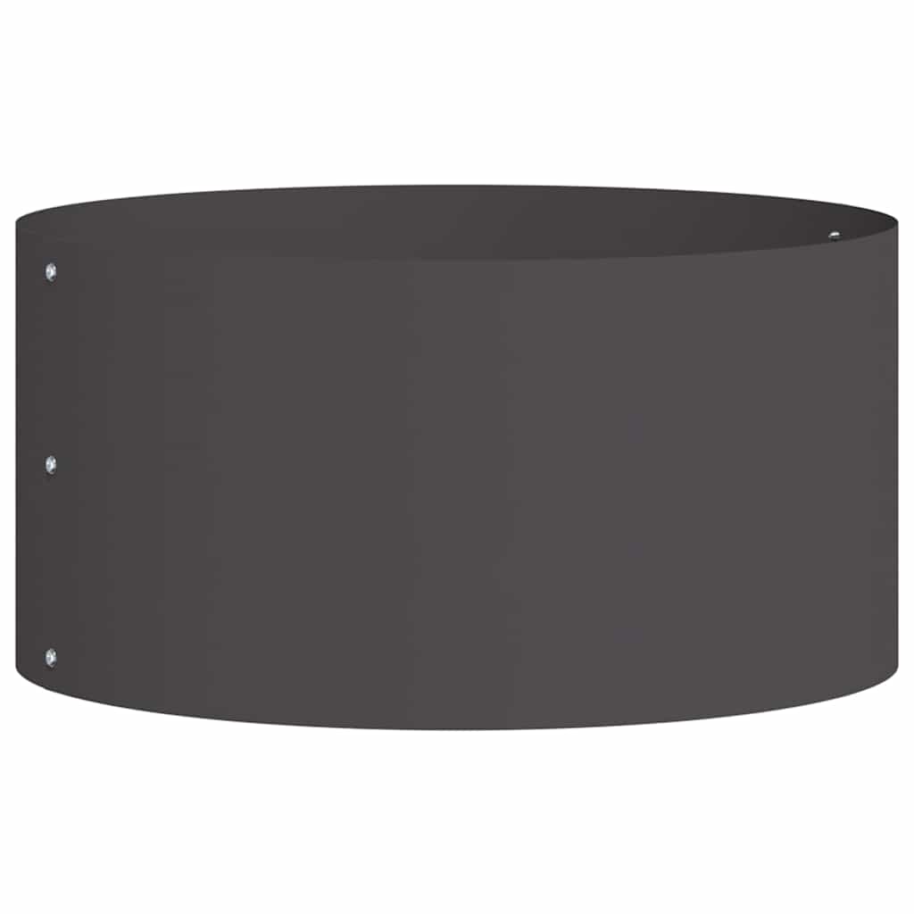 Plante ring 5 pcs Svart 40 x 40 x 20 cm Kaldvalsestål