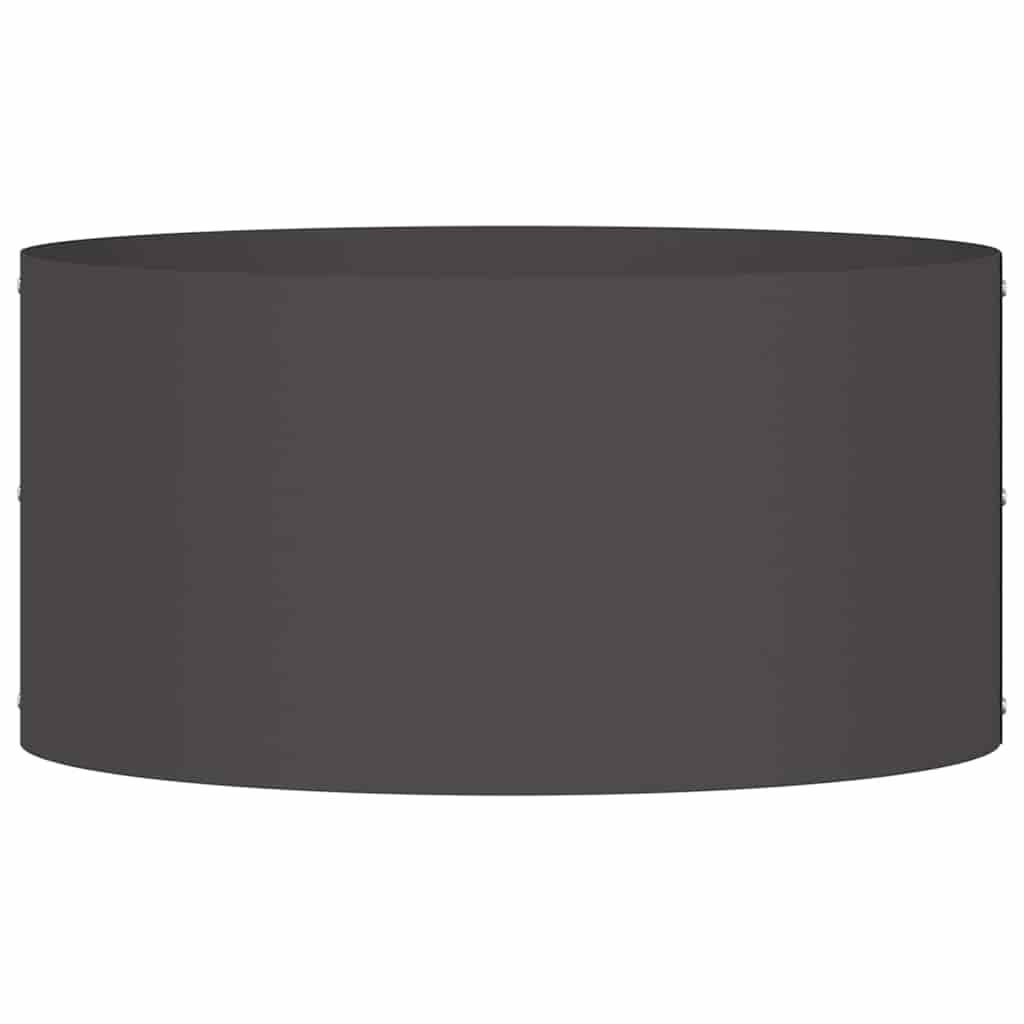 Plante ring 5 pcs Svart 40 x 40 x 20 cm Kaldvalsestål