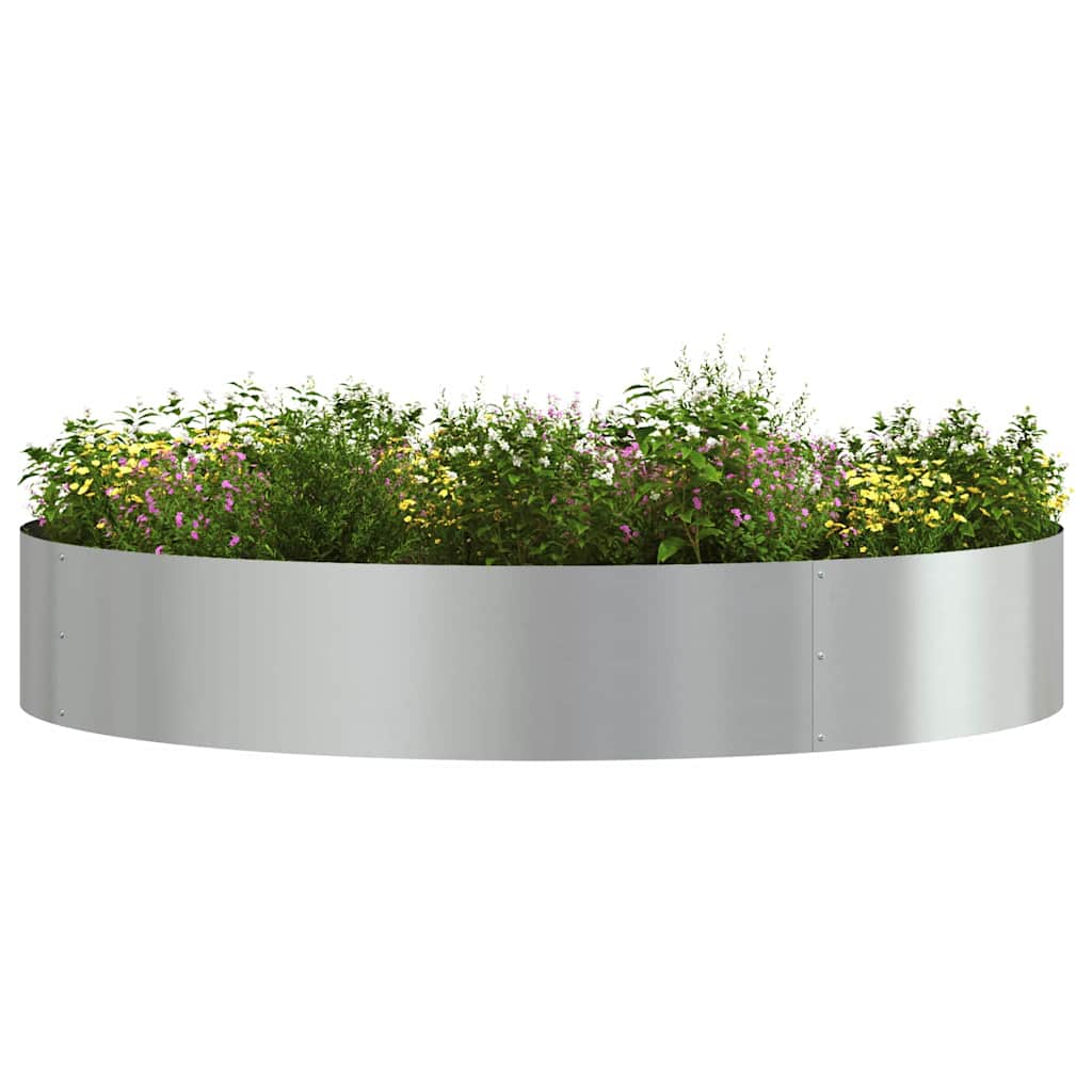 Plante ring 5 pcs sølv 120 x 120 x 20 cm Galvanisert Stål