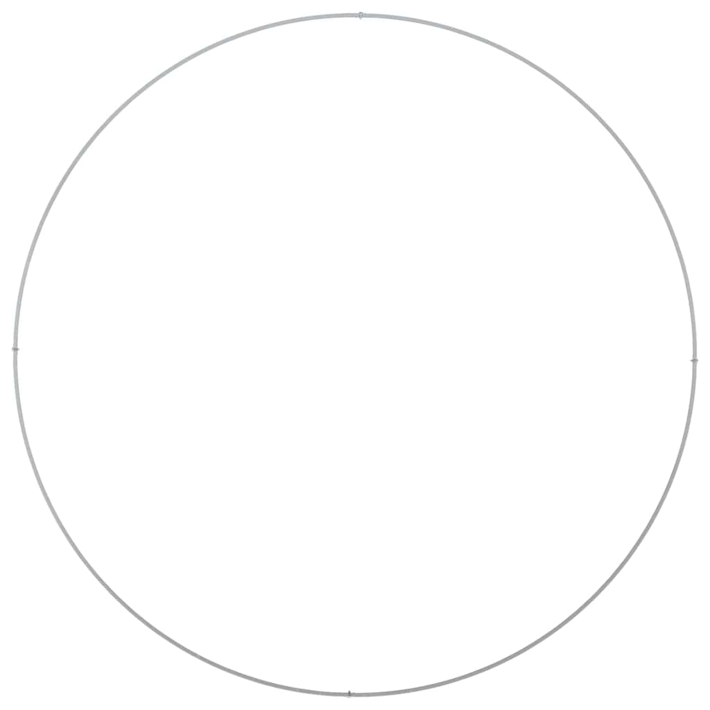 Plante ring 5 pcs sølv 120 x 120 x 20 cm Galvanisert Stål