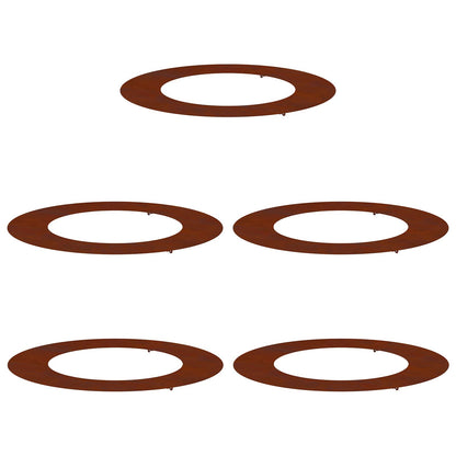passende for Flat Tre Ringer 5 pcs Brun Ø50 / 80 cm Cortenstål